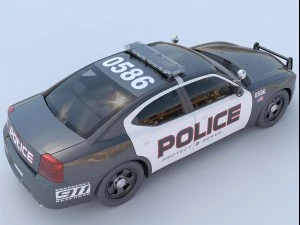 Police car 3D Model