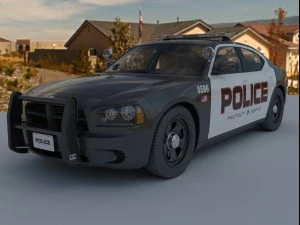 Police car 3D Model