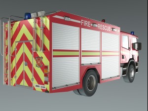 fire car 3D Model