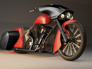 Moto stateline Modelo 3D