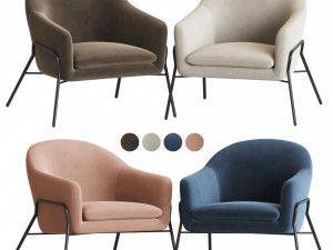 irma accent armchair Modello 3D