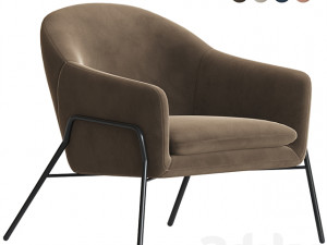 irma accent armchair Modello 3D