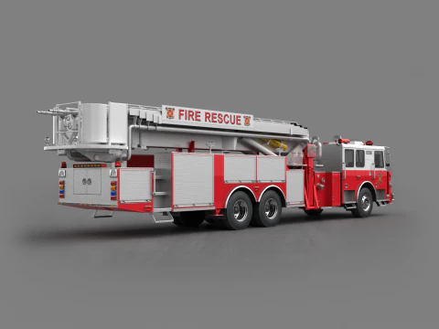 구급차 화재 구조 3D 모델