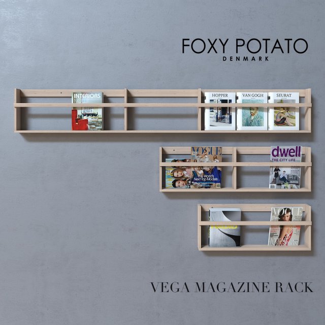 vega magazine rack Modelo 3D .c4d .max .obj .3ds .fbx .stl .blend 