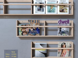vega magazine rack Modelo 3D