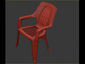 plastic chair Modèle 3D
