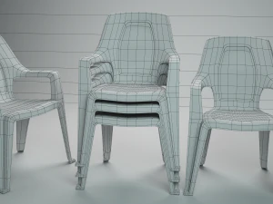 plastic chair 3D Model