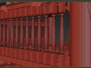 wodden pergola 3D Model