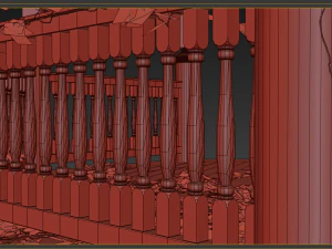 wodden pergola 3D Model