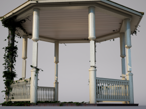 wodden pergola 3D Model