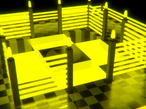 arena de ne&oacute;n Modelo 3D