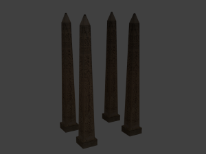 obelisk Modèle 3D