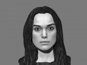 Keira knightley head 3D मॉडल