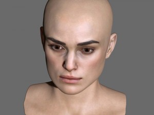 Keira knightley head 3D मॉडल