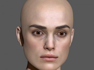 Keira knightley head 3D मॉडल