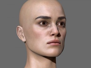 Keira knightley head 3D मॉडल