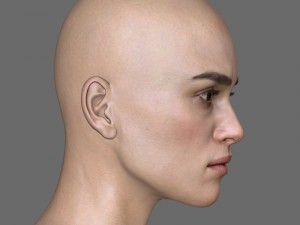 Keira knightley head 3D मॉडल