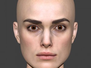 Keira knightley head 3D मॉडल