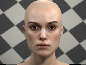 Keira knightley head 3D मॉडल