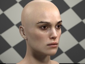 Keira knightley head 3D मॉडल