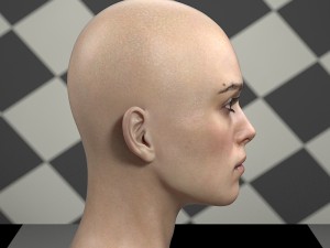 Keira knightley head 3D मॉडल