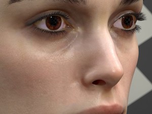 Keira knightley head 3D मॉडल