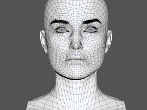 Keira knightley head 3D मॉडल