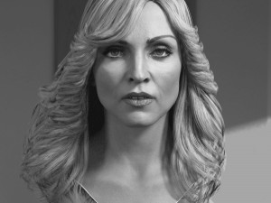 Madonna singer head 3D 模型