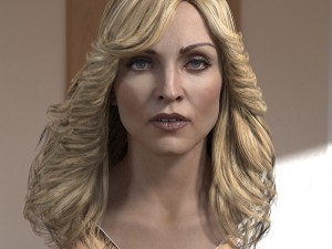Madonna singer head 3D 模型