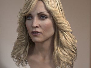 Madonna singer head 3D 模型