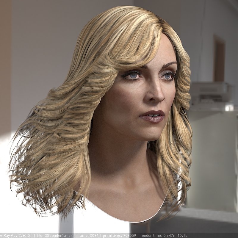 Madonna singer head 3D Model in Woman 3DExport