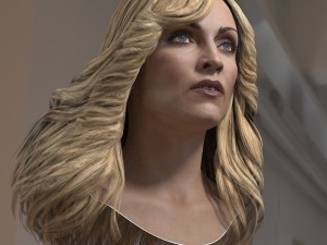 Madonna singer head 3D 模型
