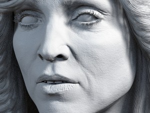 Madonna singer head 3D 模型