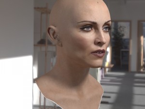 Madonna singer head 3D 模型