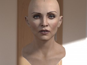 Madonna singer head 3D 模型