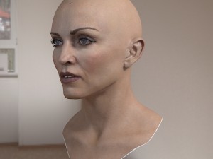Madonna singer head 3D 模型
