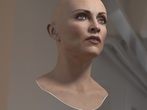 Madonna singer head 3D 模型