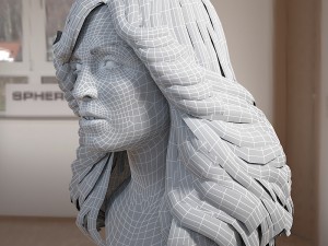 Madonna singer head 3D 模型