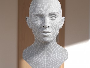 Madonna singer head 3D 模型