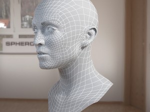 Madonna singer head 3D 模型