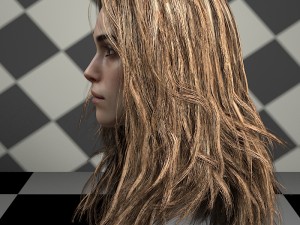 Keira knightley head v2 Modello 3D