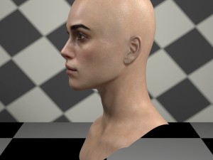 Keira knightley head v2 Modello 3D