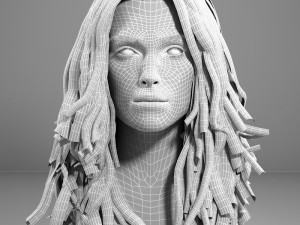 Keira knightley head v2 Modello 3D