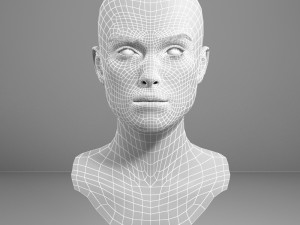 Keira knightley head v2 Modello 3D