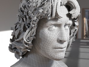 Eighth doctor paul mcgann head 3D Модель