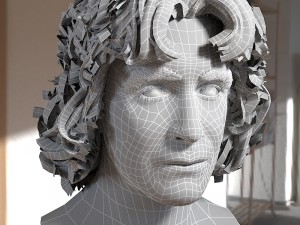 Eighth doctor paul mcgann head 3D Модель