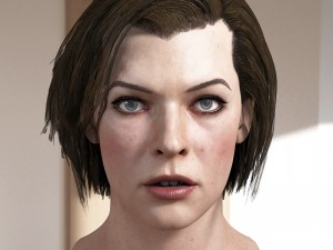 Milla jovovich head v3 resident evil 3D Модель