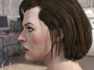 Milla jovovich head v3 resident evil 3D Модель