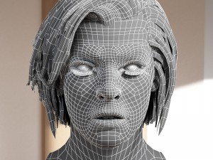 Milla jovovich head v3 resident evil 3D Модель