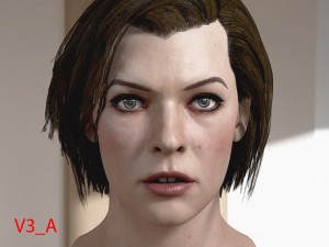 Milla jovovich head v3 resident evil 3D Модель